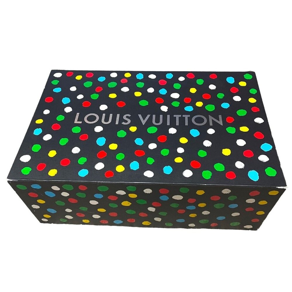 Louis Vuitton Empty Black Yayoi Kusama Polka Dot Magnetic Paper 28.5”x18.5”x11”